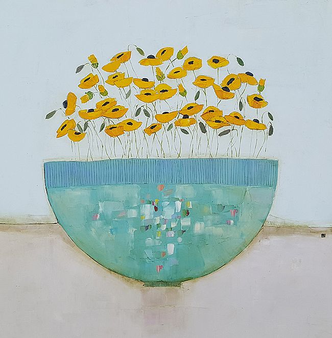 Eithne  Roberts - Summer in a blue bowl